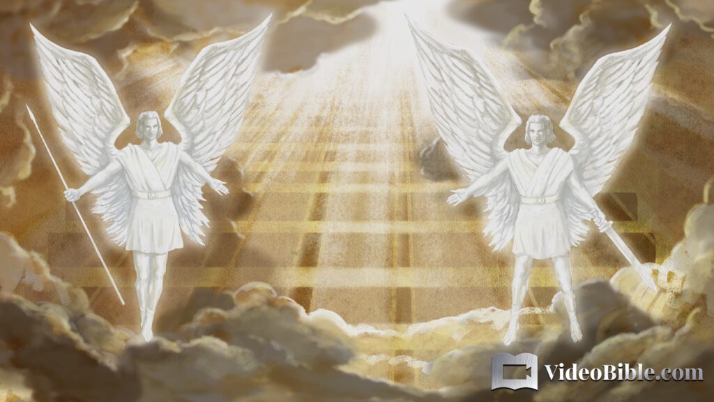 Stairway to Heaven guarded by 2 angels