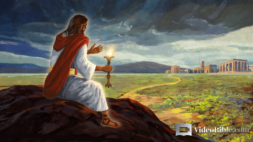 Jesus overlooking Jerusalem revelation